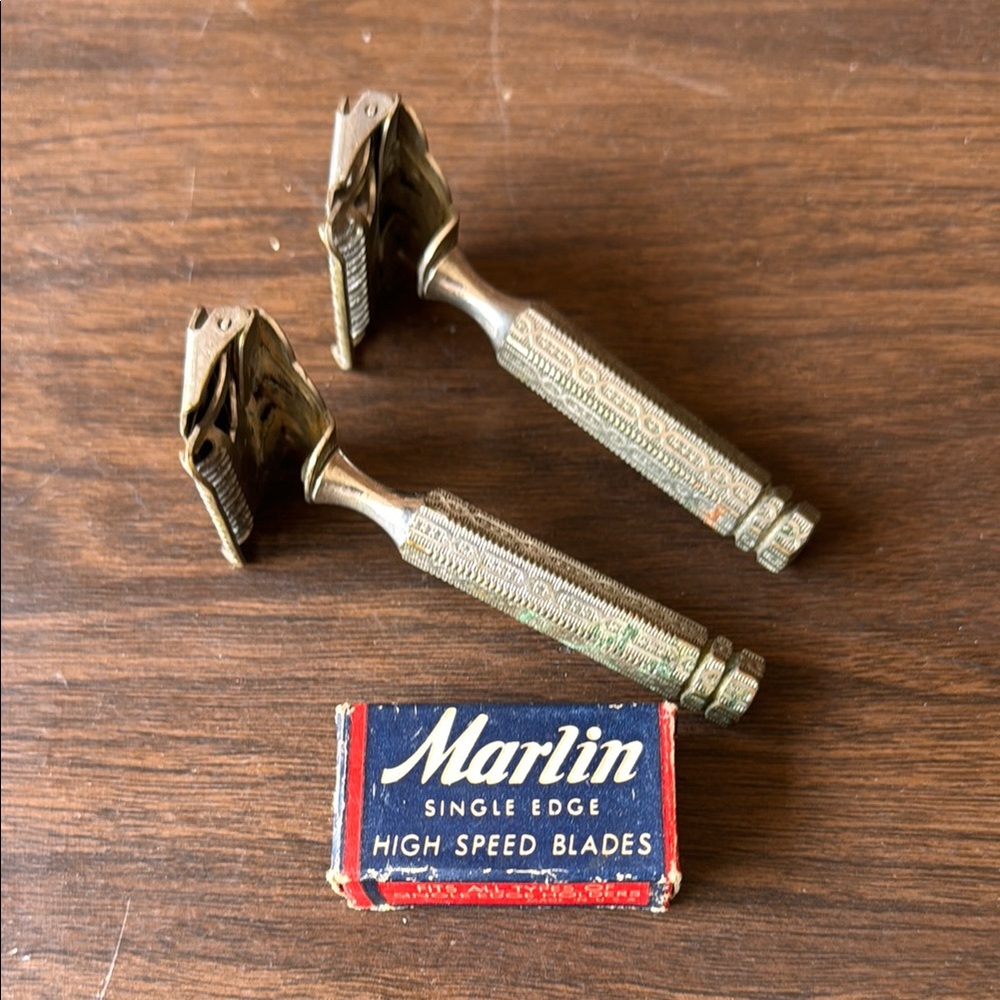 Vintage Ever-Ready Razors with Marlin Blades